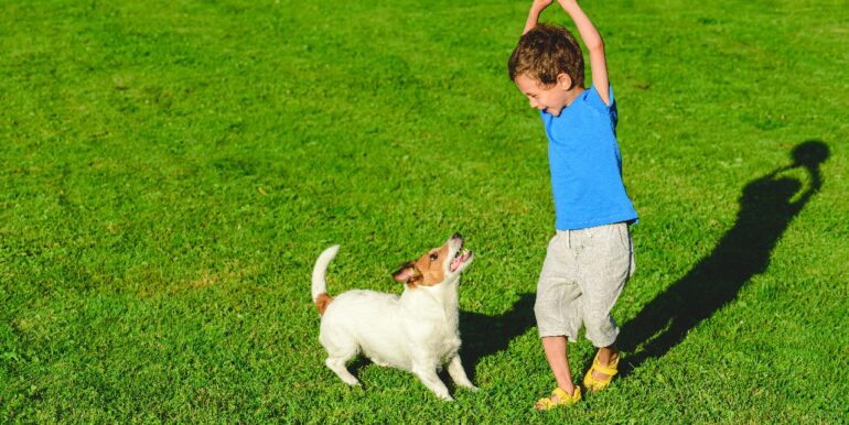 Spielen im eigenen Garten