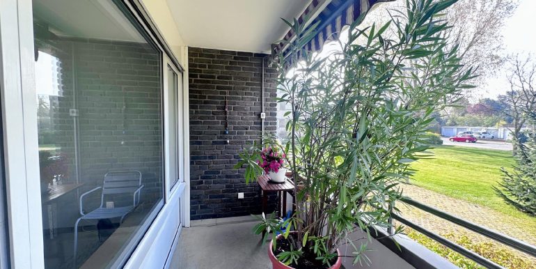 Blick vom Balkon