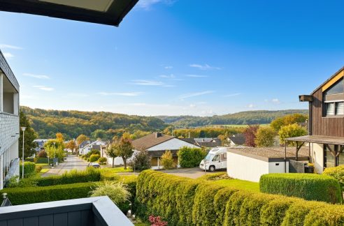 Toller Fernblick vom Balkon