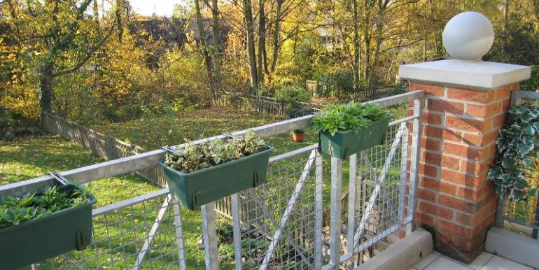 Balkonblick ins Grüne
