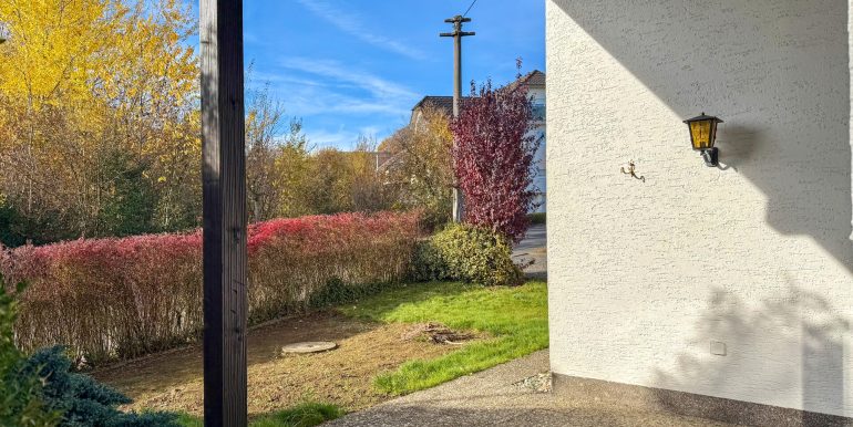 Blick auf den vorderen Gartenbereich