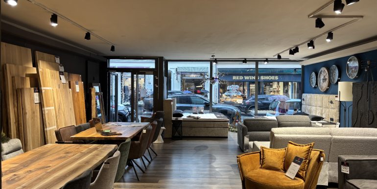 Blick zum Schaufenster