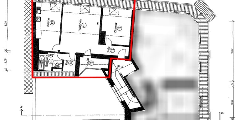 Grundriss Wohnung Nr. 13