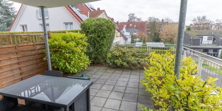 Die großzügige Terrasse