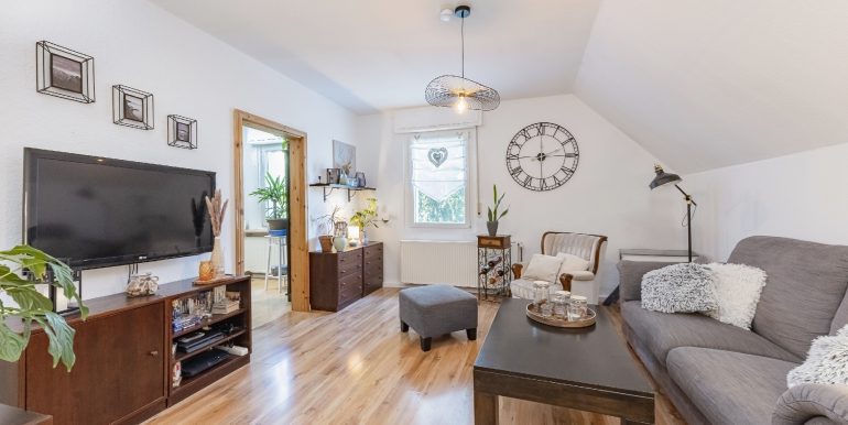 Wohnzimmer im Dachgeschoss