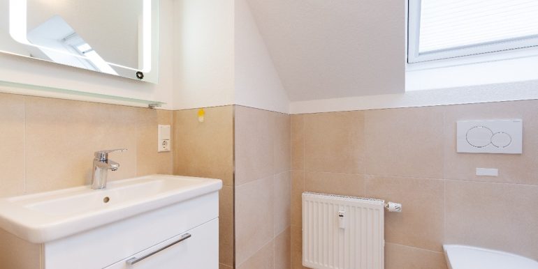 Badbereich im Dachgeschoss
