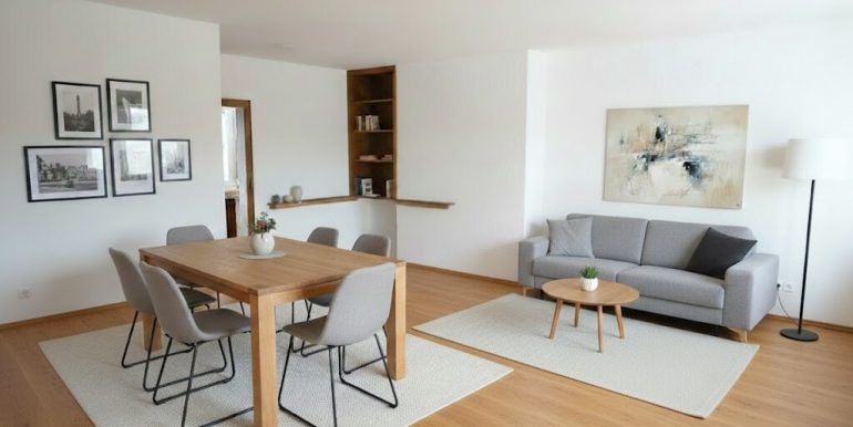 Das Wohn-/Esszimmer...