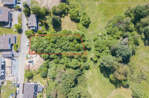 Drohnenaufnahme eingezeichnet