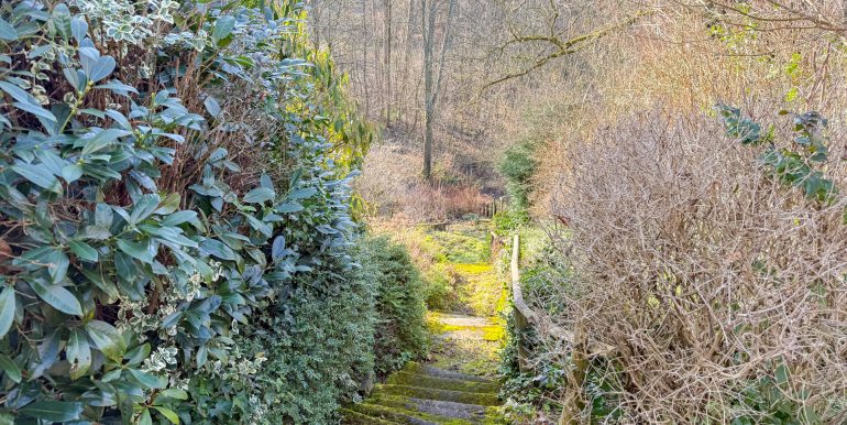 Abgang zum unteren Grundstücksbereich