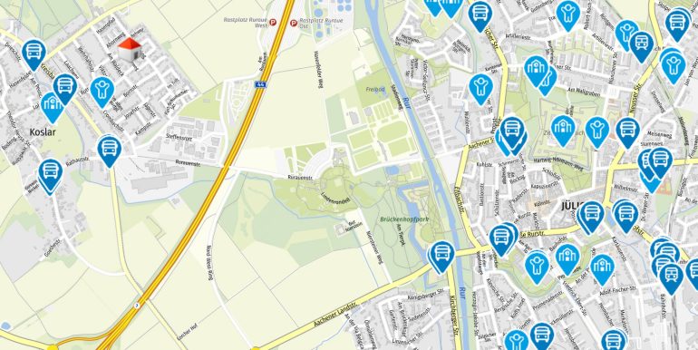 Geolyzer Kartenausschnitt