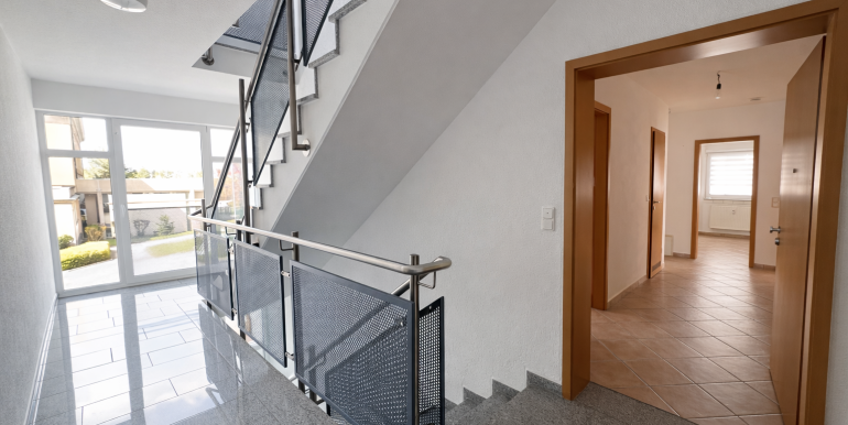 Das gepflegte Treppenhaus