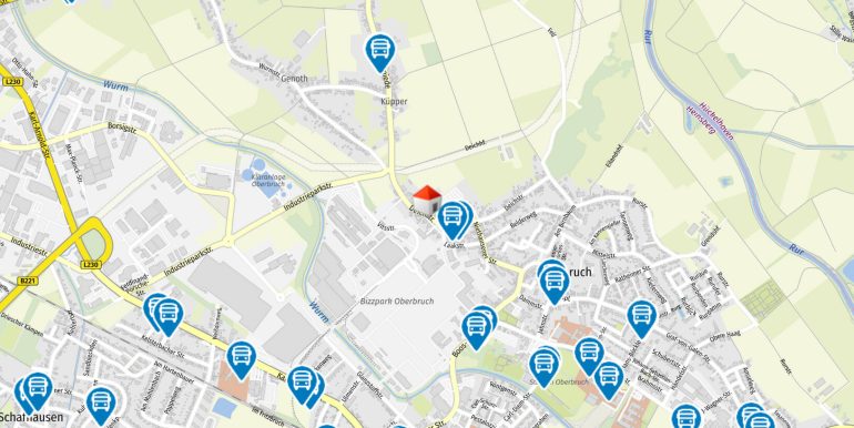 Geolyzer Kartenausschnitt