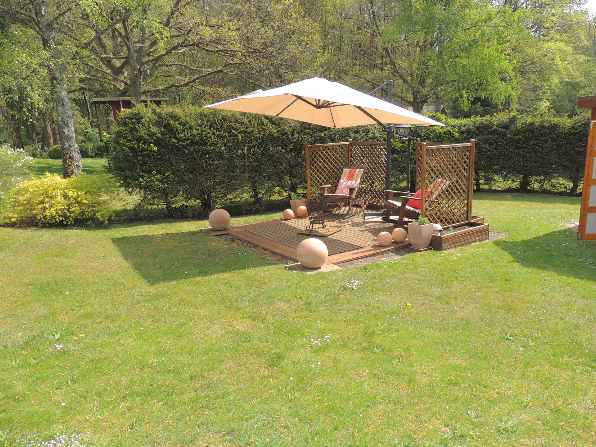 Sitzecke im Garten