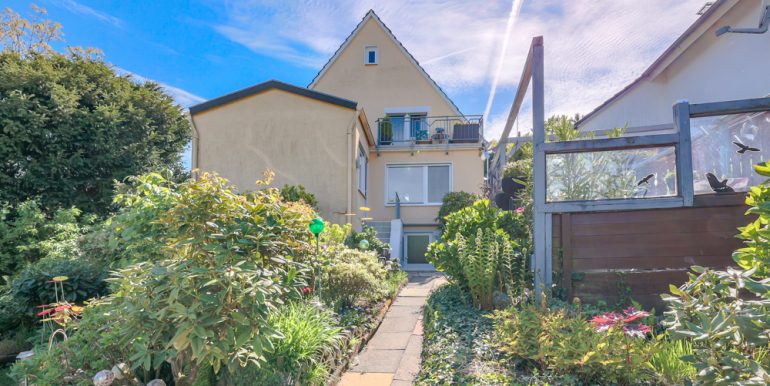 Gartenseitige Hausansicht