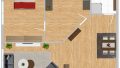 Grundriss mit Möblierungsvorschlag