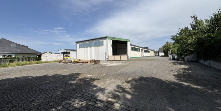 Rückansicht Halle