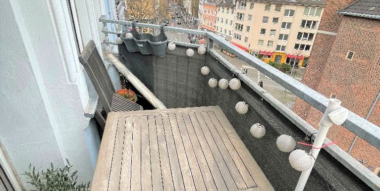 Balkon mit Blick zur Lorettostraße