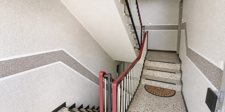 Das gepflegte Treppenhaus