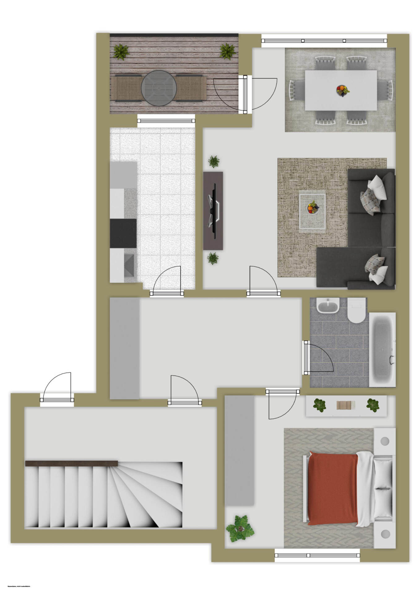 60m² Wohnungen