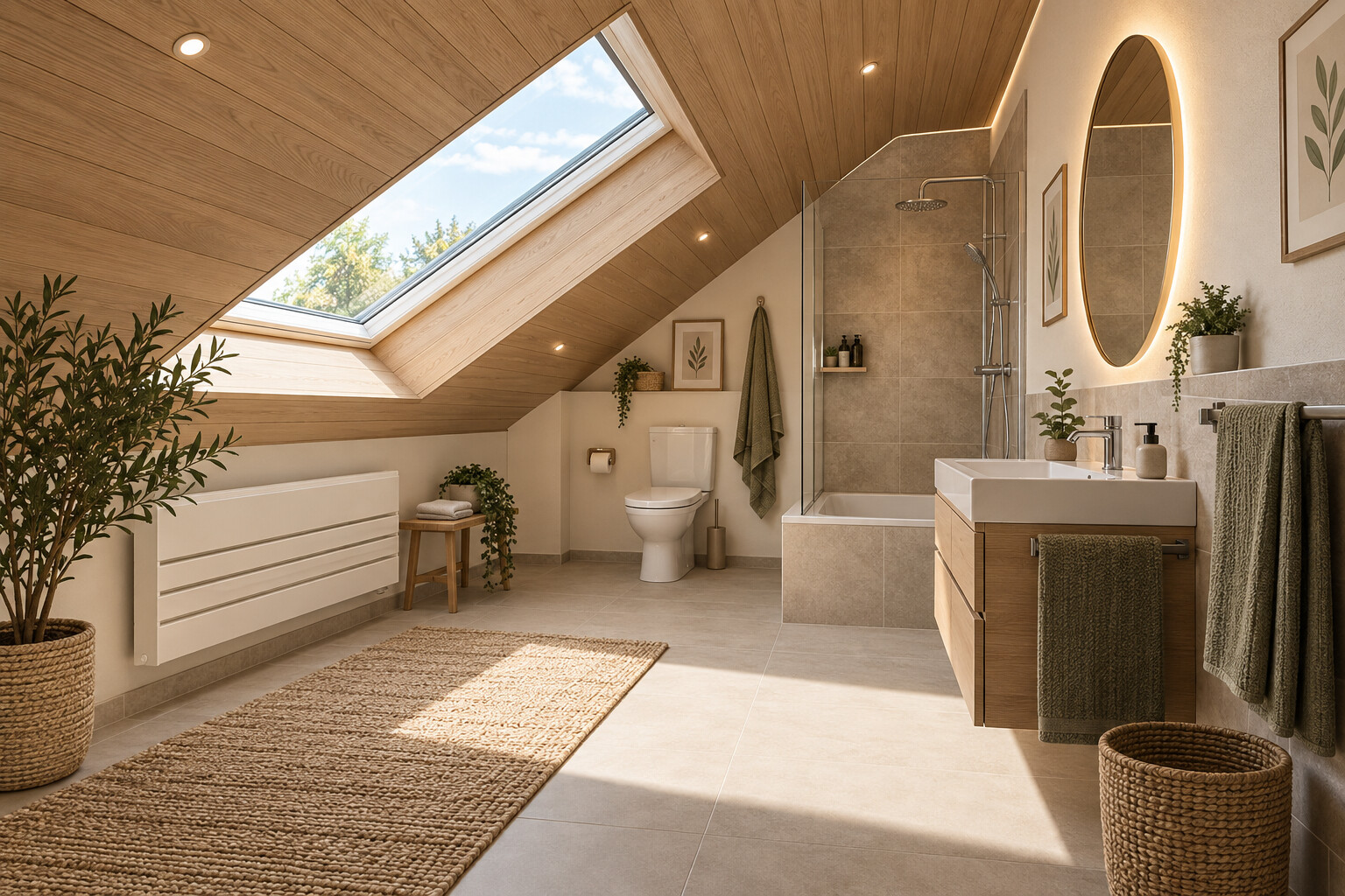 KI Generiert-Beispieleinrichtung-Badezimmer (DG)