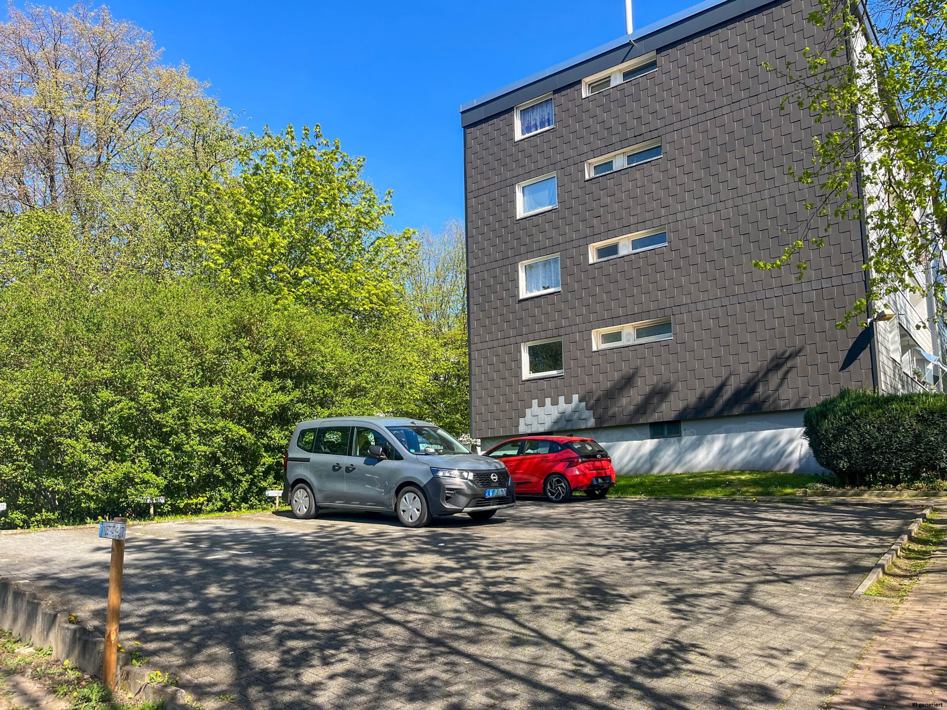 10 Außenstellplätze direkt am Haus